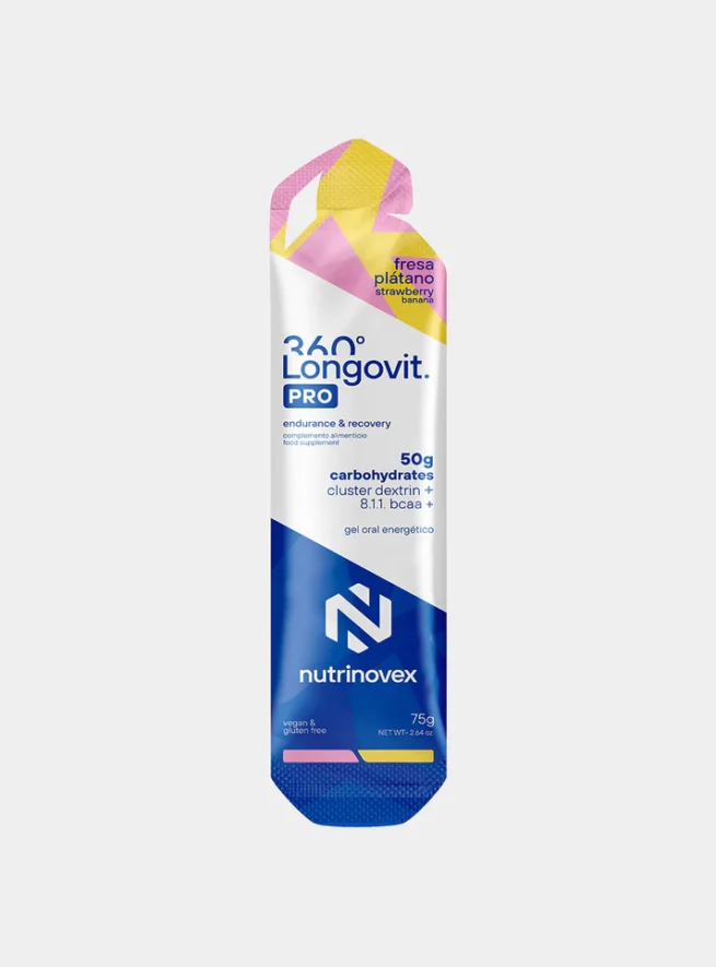 Longovit 360 Gel · 50g CHO - Fresa plátano